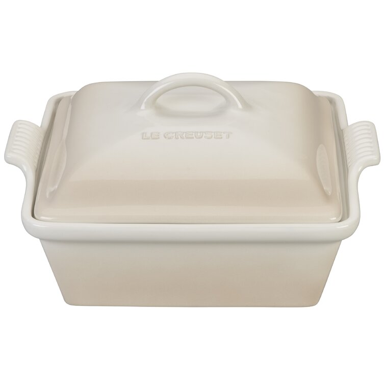 Le Creuset 3 qt Heritage Square Dish - White