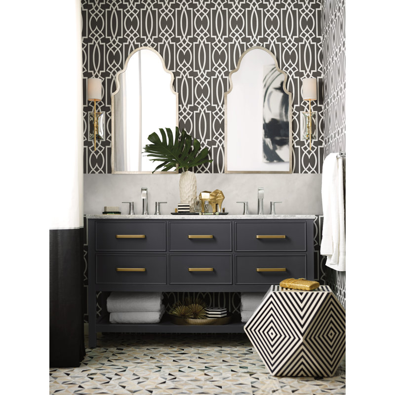 Doux 9" Wall Mounted Towel Bar, Chrome