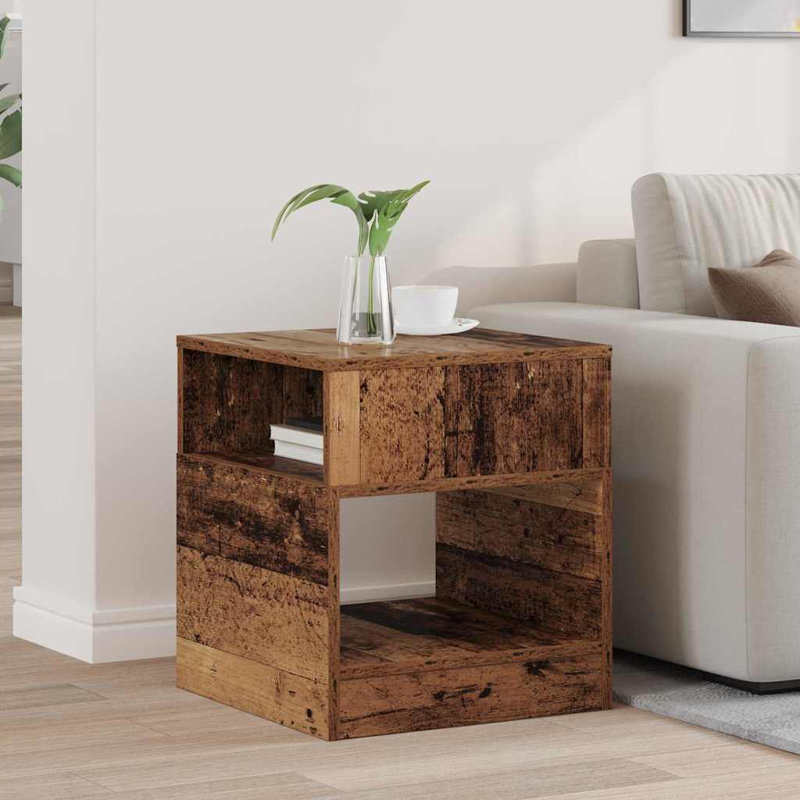 End Table, Old Wood