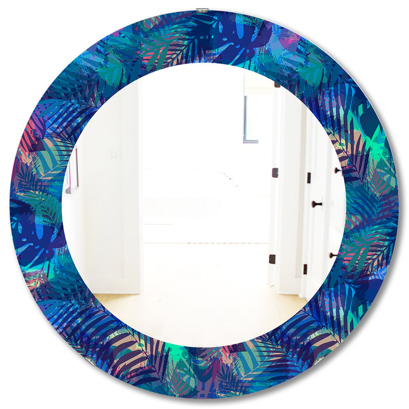 Tropical Mood 7 Modern Accent Mirror, 31.5" H x 31.5" W