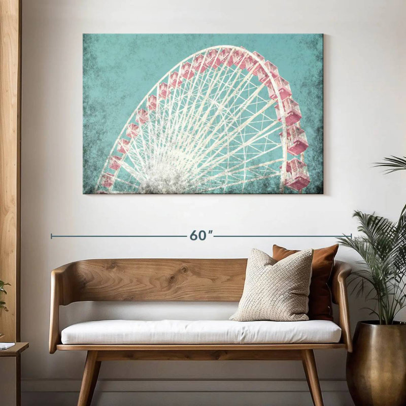 Grande roue corail Kerner, H 32 po x l 48 po