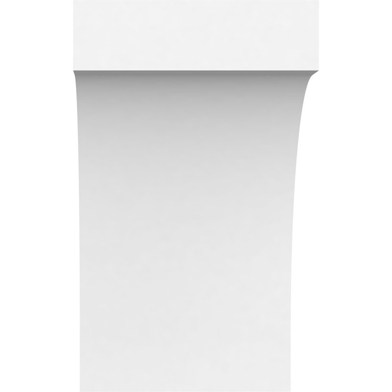 Attelle de genou standard en PVC de qualité architecturale, H 6 po x l 3 po x P 6 po