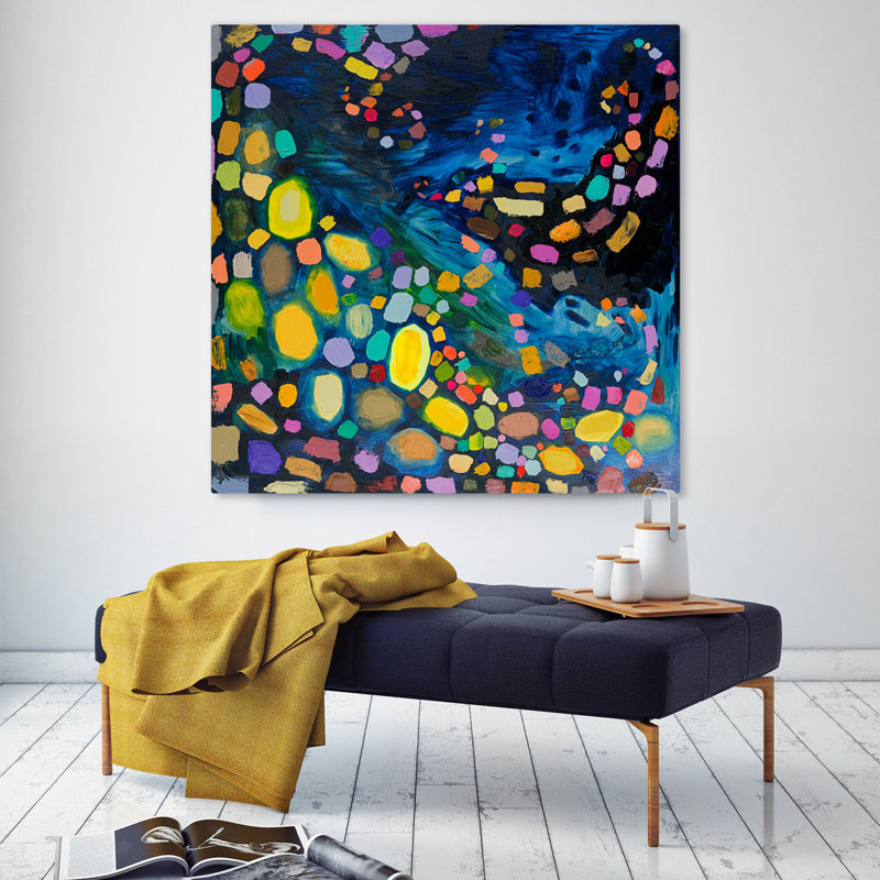 «Midnight Wave» par Eli Halpin - impression, H 48 po x l 48 po, Toile tendue