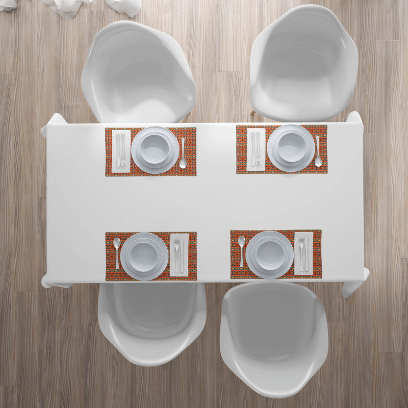 Polyester Abstract Rectangle Placemat