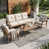 Brown Frame/Beige Cushion