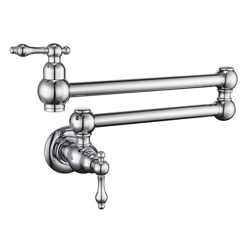 Robinet de robinet à fixation murale, Chrome