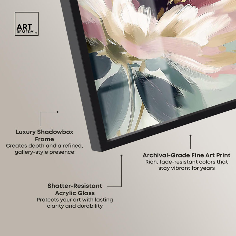 Blossom in Light, Noir, H 17 po x l 24 po