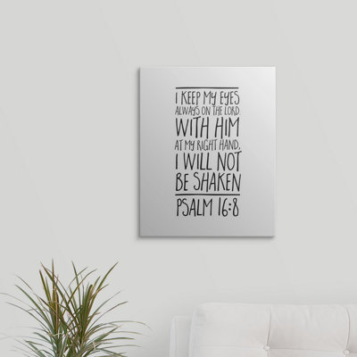 « psalm 16:8-scripture art », art textuel