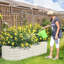 Lit de jardin surélevé en métal 5 pi x 2 pi Adker-1603922111