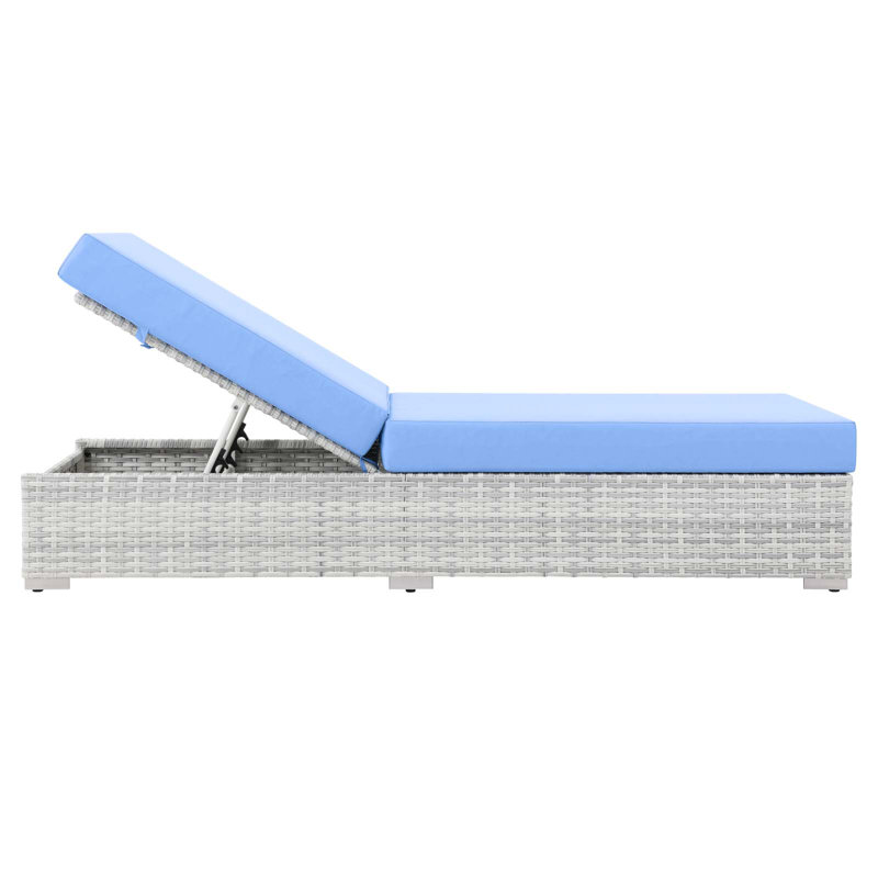 Chaise d'extérieur Modway Convene, Bleu clair