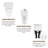 Los Flexi Two-Piece ADA Toilet, 17.5" Chair Height Elongated Toilet with Soft-Close Seat, 1.28 GPF Single Flush & Full Installation Kit, 12" Rough-In