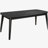 Bivens black three-piece rectangular coffee table