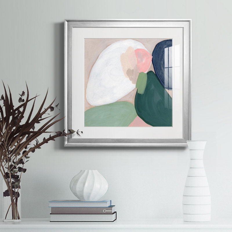 Impression encadrée Orb Fresco I-Premium - prête à être accrochée, H 22,5 po x l 22,5 po x P 1,5 po, Blanc