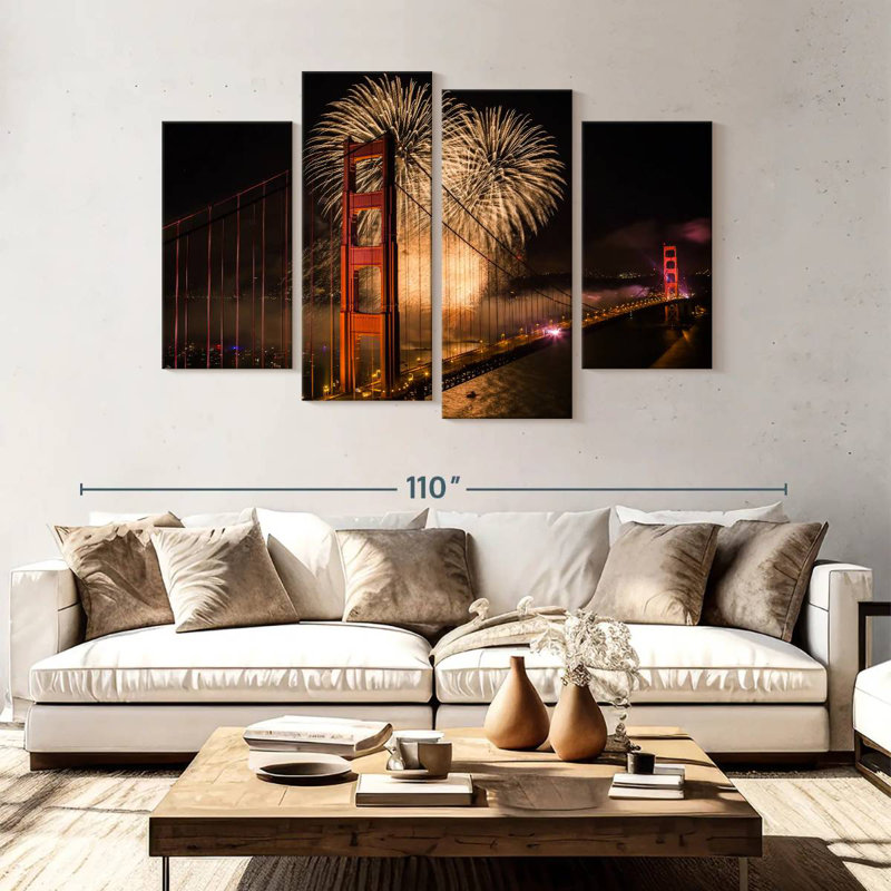 Lilie Golden Gate Bridge Celebration, 54" H x 84" W