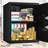 Digital Personal Security Safe Box with Programmable Keypad and Spare Keys, Fireproof Document Safe for Home Uses, Black