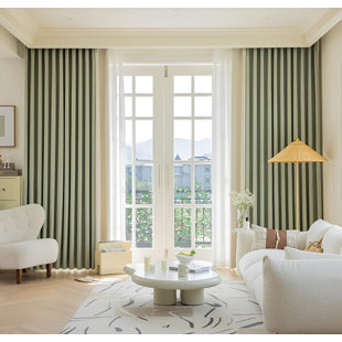 Chenille Room Darkening Curtain Pair