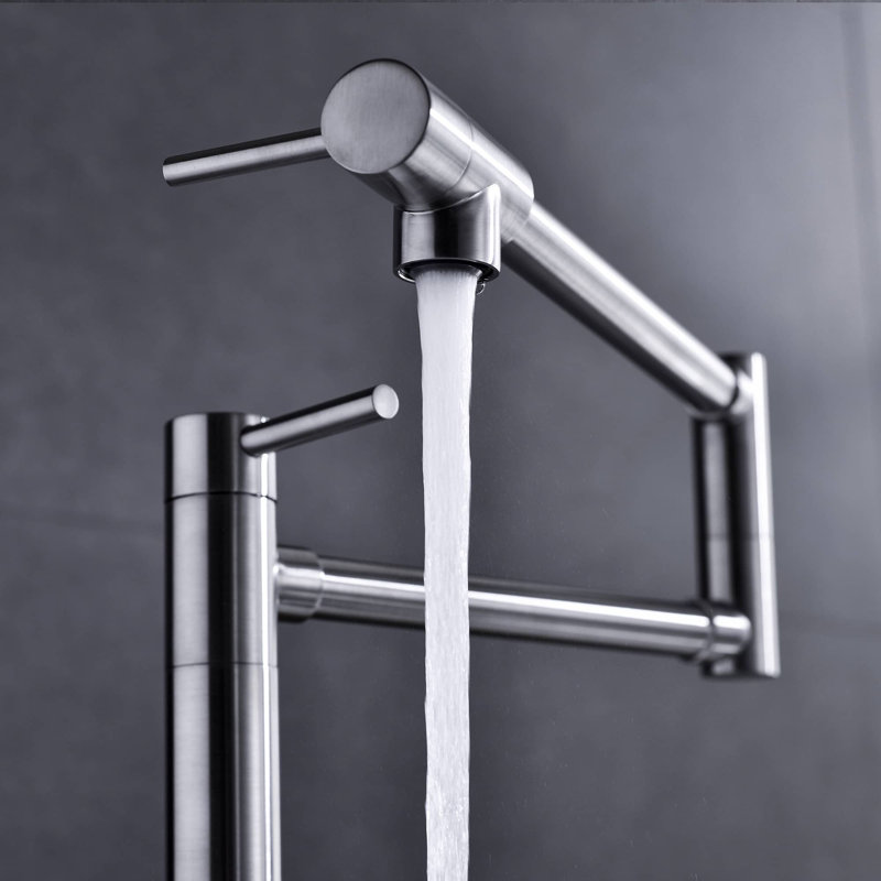 AWZTOO Kitchen Faucet, Brushed Nickel