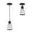 2 - Light Matt Black Bell Pendant