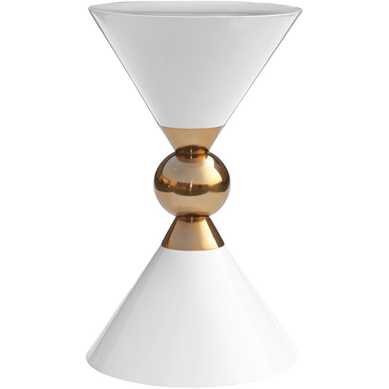 Elida End Table, White