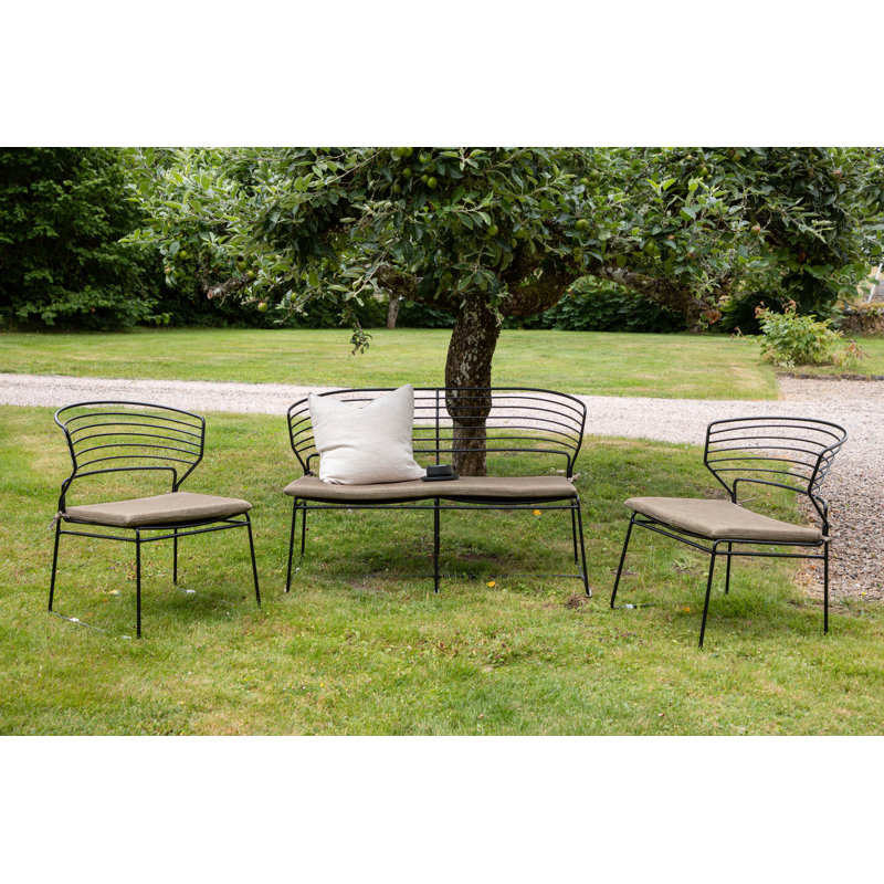 Annah Steel Garden Bench
