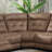 Elida Upholstered Reclining L-Shaped Sectional Symmetrical