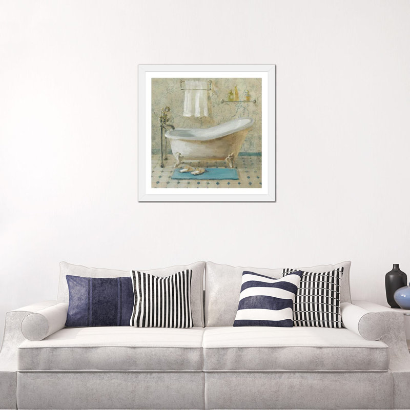 «Victorian Bath III» par Danhui Nai - reproduction d'art, Papier encadré blanc, Blanc, H 24 po x l 24 po x P 1 po