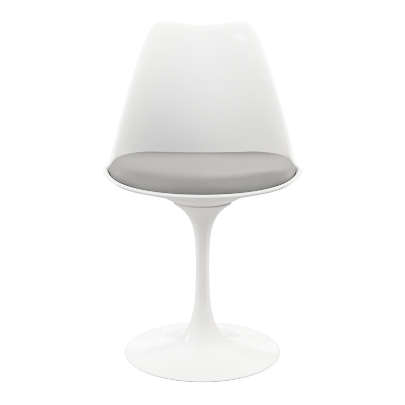 Chaise d'appoint grise et blanche