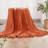Textured Knit Tassel Throw Blanket, 50" x 60", Soft Polyester Blanket for Sofa and Bed-135150972