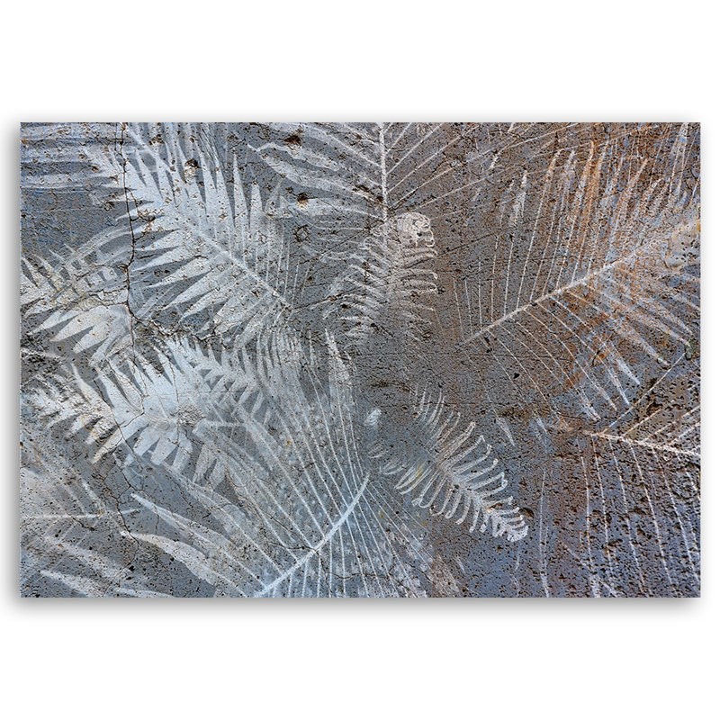 Fern Leaves Plants - No Frame Print on Canvas, 60cm H x 90cm W