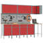 Work Cabinet Set with Drawer with Shelf-615935715