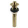 Kingston Brass Fauceture Lift and Turn Bathroom Sink Drain with Overflow, 17 Gauge