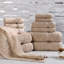 Ensemble de serviettes de bain douces en coton égyptien 12 pièces Guadlupe Heritage-93979239