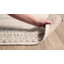 Tapis ivoire en laine tissé à la main Zekia-48001323