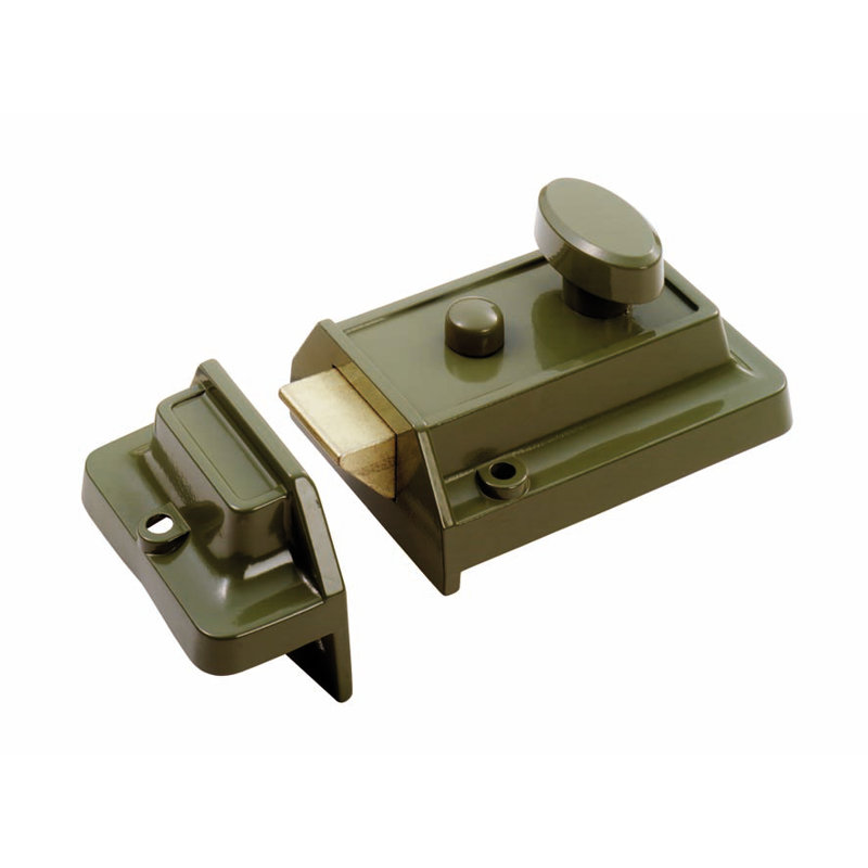 Rim Cylinder Nightlatch, Green