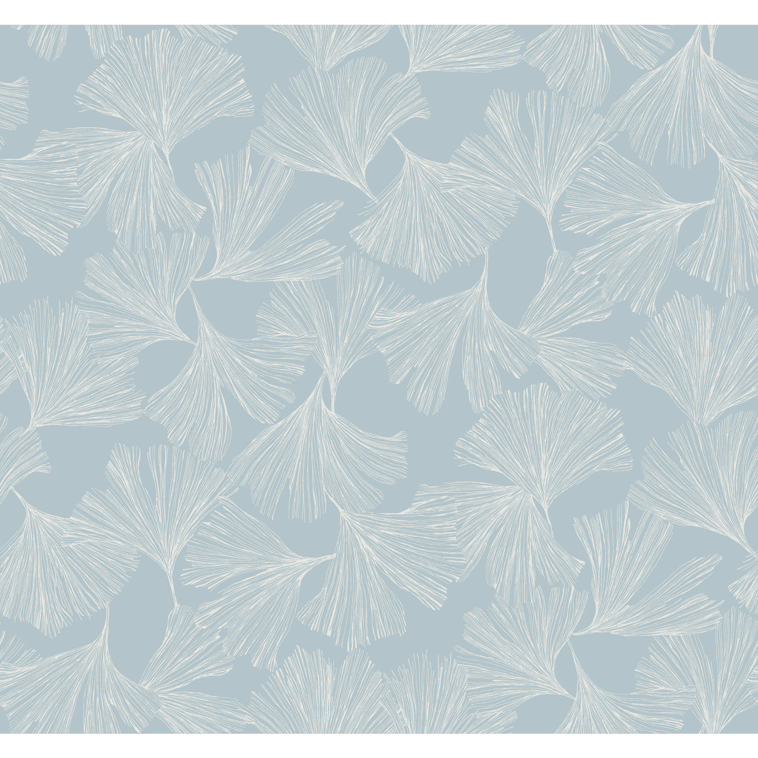 Almerton Modern Floral Wallpaper, Blue