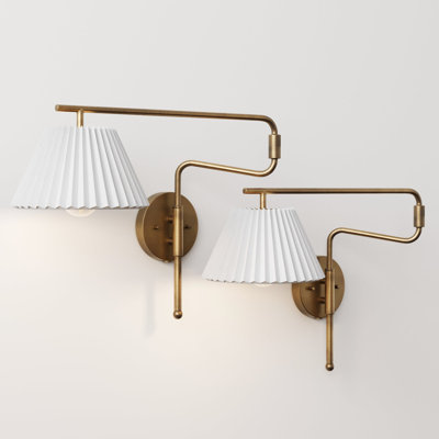 Kai Steel Plug-in Swing Arm Sconce