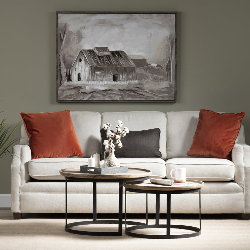 Solid Wood Top Nesting Coffee Table