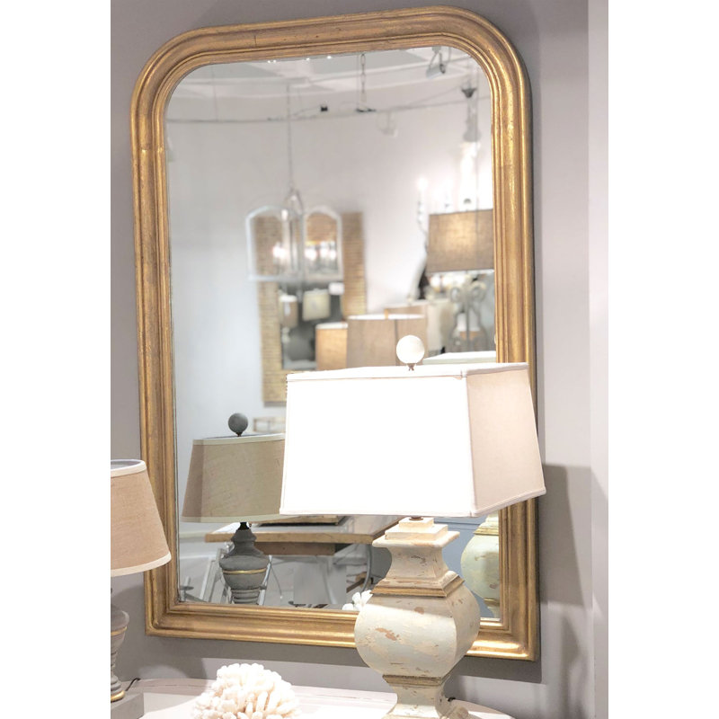 Nova Arch Wall Mirror, Gold Leaf, 54" x 36" 