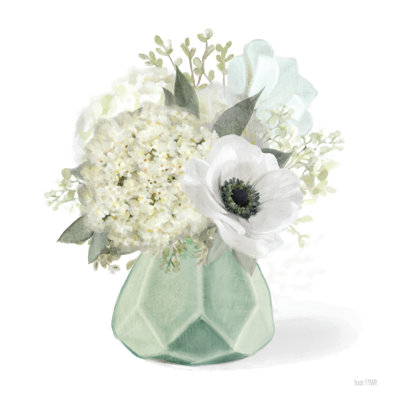 Anémones et hortensias sur toile par House Fenway