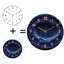 Horloge murale silencieuse en verre trempé de 30 cm, « Thème Galaxie », sans tic-tac, fonctionne avec des piles AA (non incluses), décoration artistique pour la maison