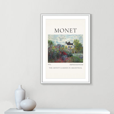 Artists Garden in Argenteuil Print by Claude Monet