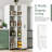Two 4-tier Pulled Out Doors Pantry Cabinet With Open Shelves