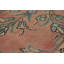 Tapis traditionnel rose en laine à motif médaillon 7 x 10