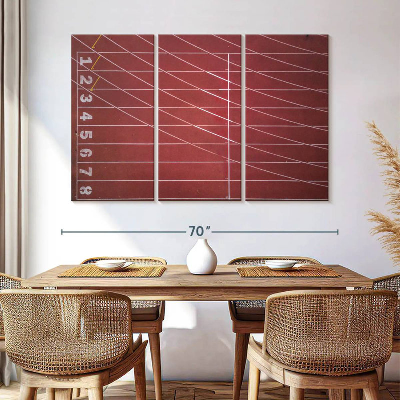 Sireci Empty Track And Field, 42" H x 65" W