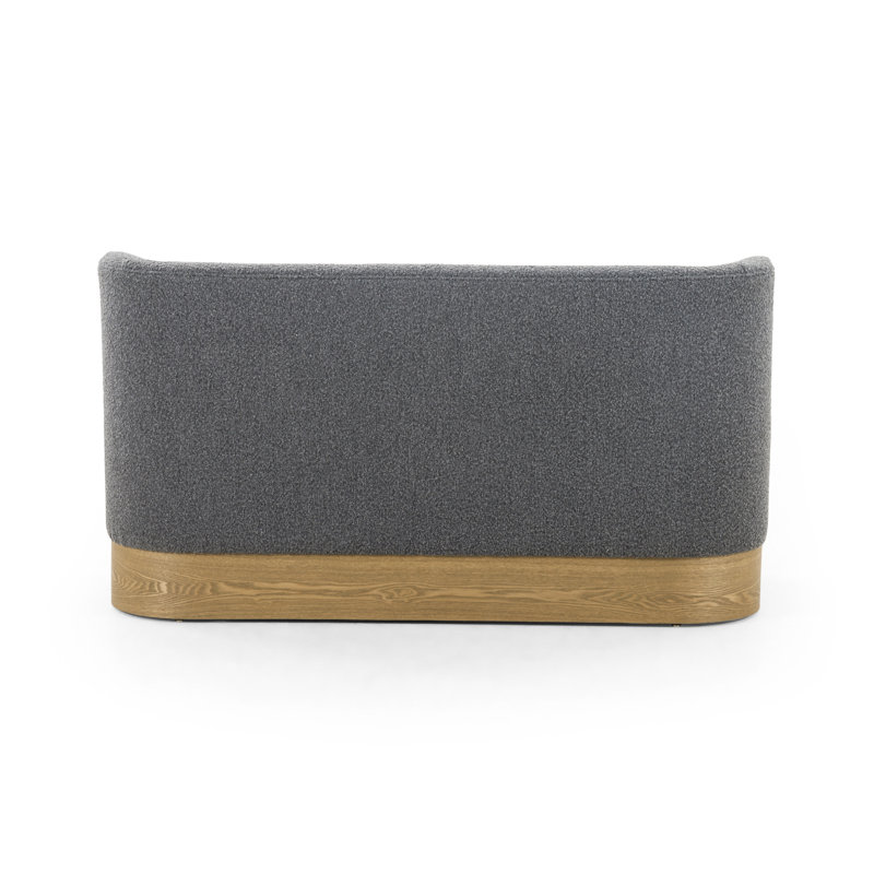 Krista Upholstered Dining Bench, Charcoal