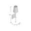 Ayleen 1-Light Dimmable Steel Wall Sconce