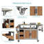 Mobile Garden Cabinet Grill Cart