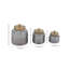 Mabank Glass Decorative Jars with Wood Lids Set-30689851-30689849
