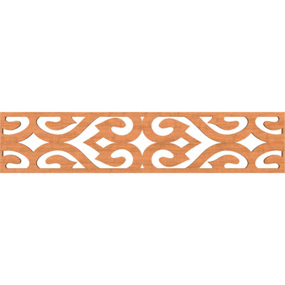 46 3/4"W x 10"H x 3/8"T Keene Fretwork Moulding, Cherry