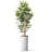 Artificial Tree in Geometric Pattern Planter Fake Bamboo Silk Tree (Plant Pot Plus Tree)-103593090
